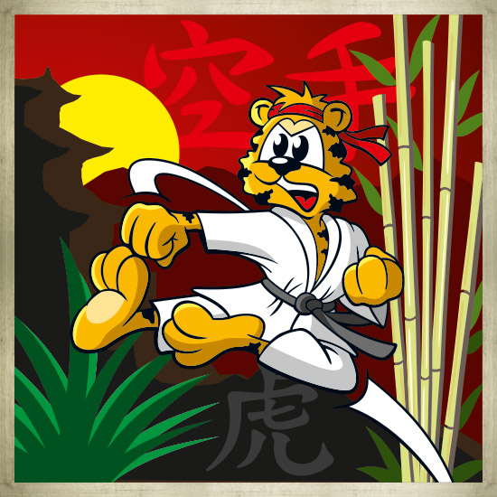 Serie tierisch sportlich - Karate Tiger