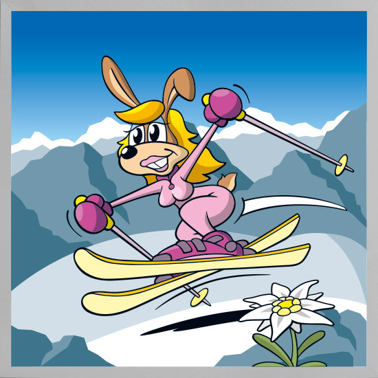 Serie tierisch sportlich - Ski Bunny
