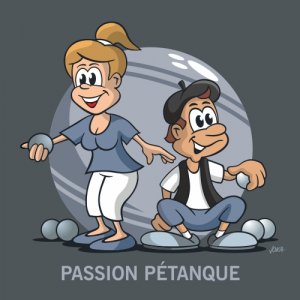 cartoon passion pétanque