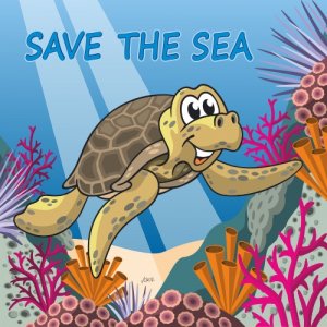 cartoon save sea