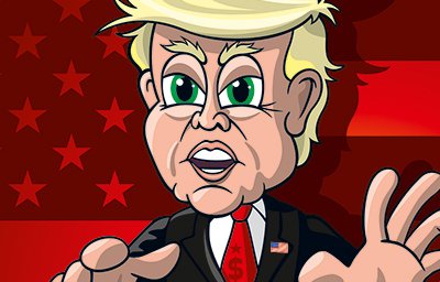 Cartoon Portrait Donald Trump
