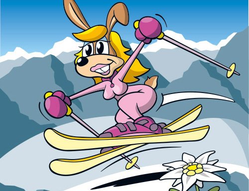 Serie tierisch sportlich - Ski Bunny